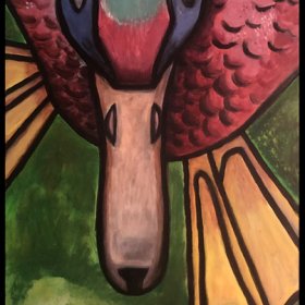 "Duck"  24" X 30"  acrylic on canvas